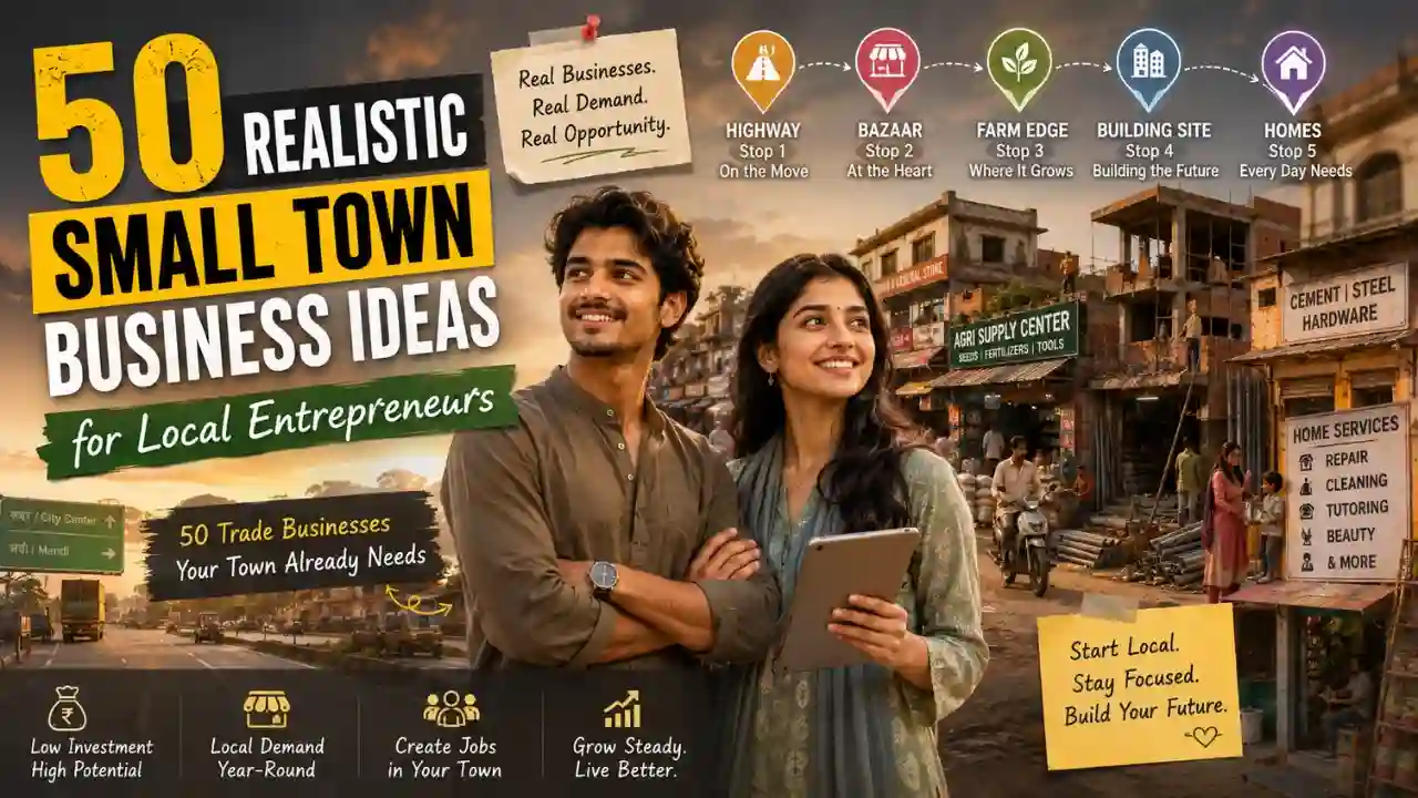 Small town business ideas for local entrepreneurs and trade businesses