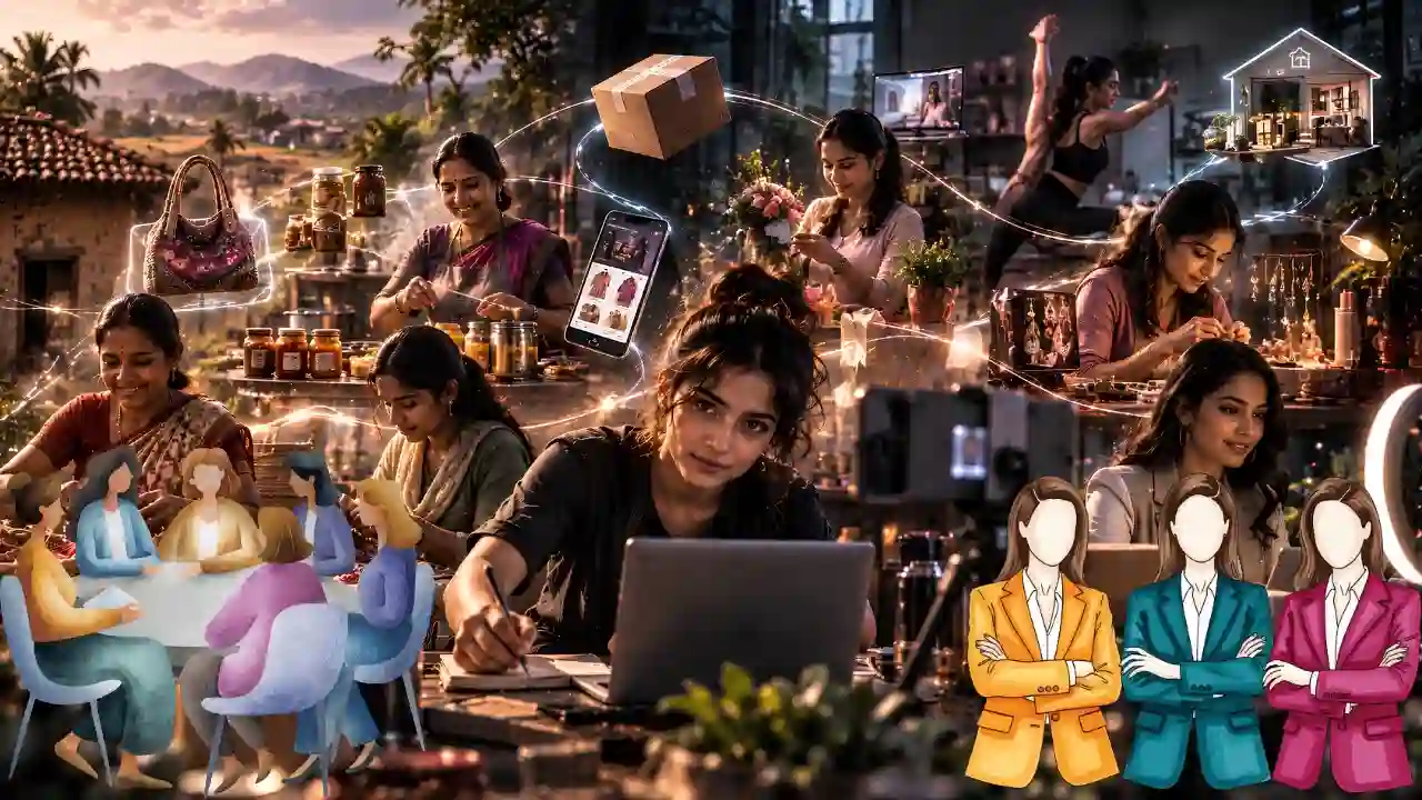 Business ideas for women in India starting a home based business or small enterprise