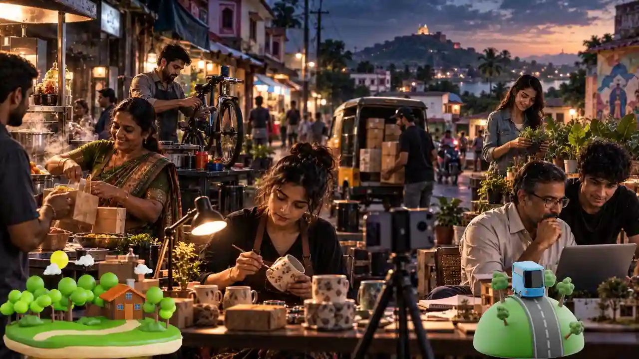 Small town business ideas for young people opening a local shop or repair service in India